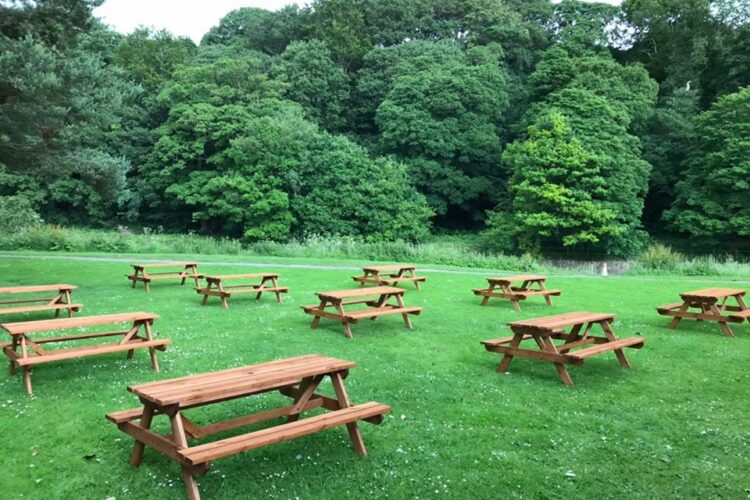 Opening of the beer garden and caravan site