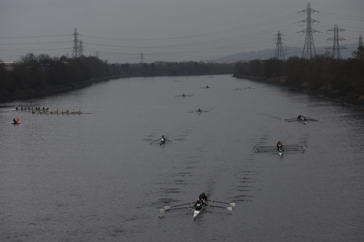 Racing in the rain at Tyne Head