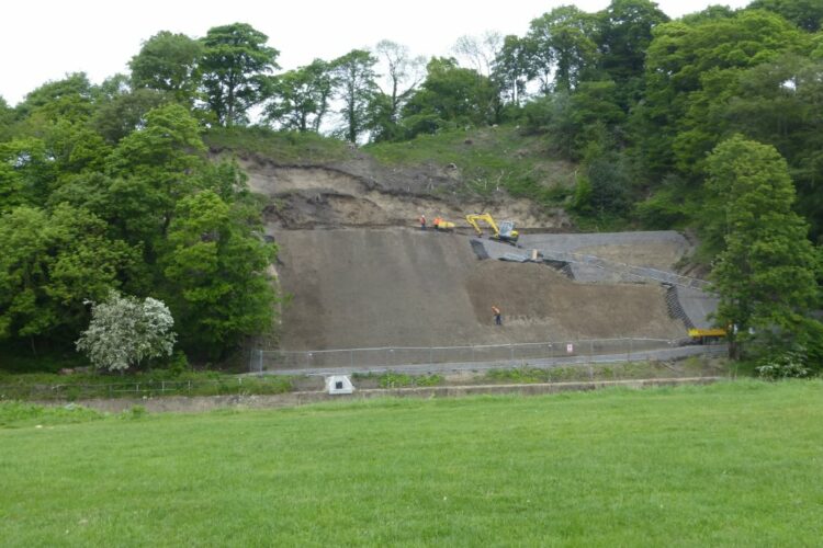 Pelaw Wood landslip update – summer 2016